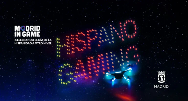 Espectaculo Nocturno Gratuito de Drones en la Casa de Campo de Madrid 768x415