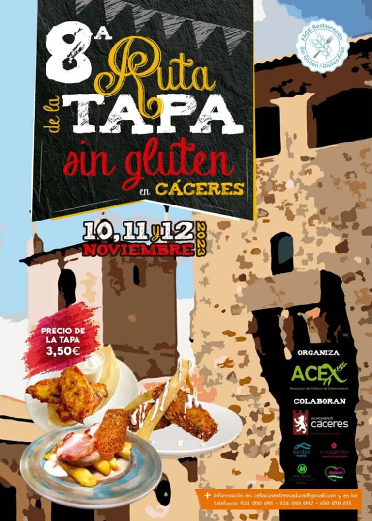 VIII Ruta de la Tapa Sin Gluten en Caceres 2023 768x1075