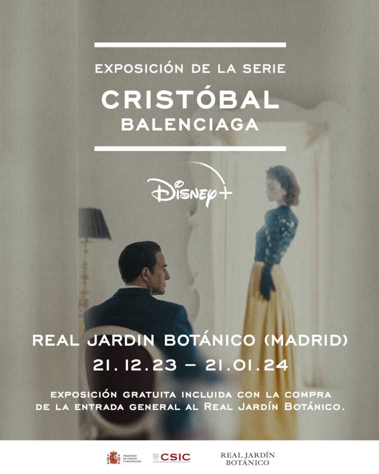 Exposicion de Cristobal Balenciaga en el Real Jardin Botanico de Madrid 768x960