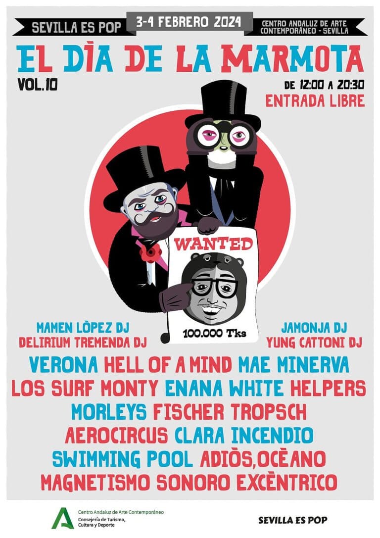 El Dia De La Marmota 2024 X Festival invernal de musica alternativa en Centro Andaluz de Arte Contemporaneo de Sevilla 768x1087