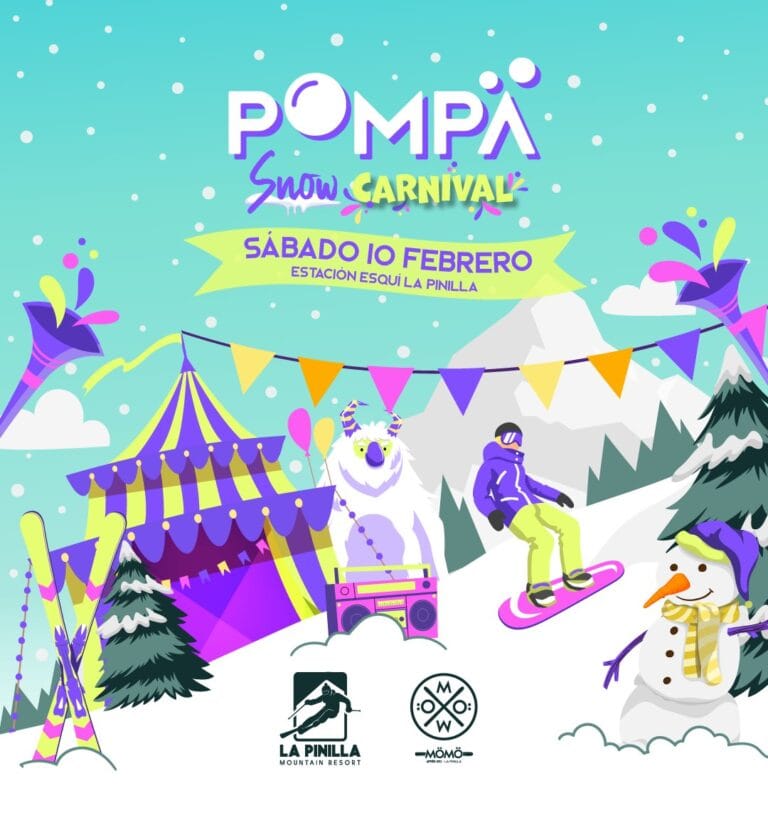 POMPA Snow Carnival en la Estacion de Esqui de la Pinilla 768x830