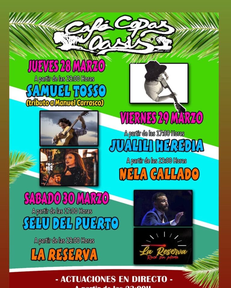 Conciertos en Oasis Cafe Copas de Zahara de los Atunes 768x960