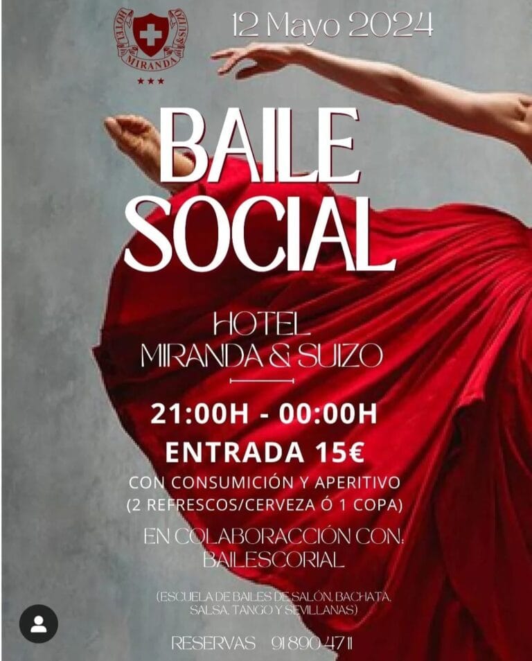 Baile social en Hotel Miranda Suizo San Lorenzo El Escorial 768x954