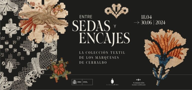 Exposicion Entre sedas y encajes. La coleccion textil de los marqueses de Cerralbo en Museo Cerralbo 768x360