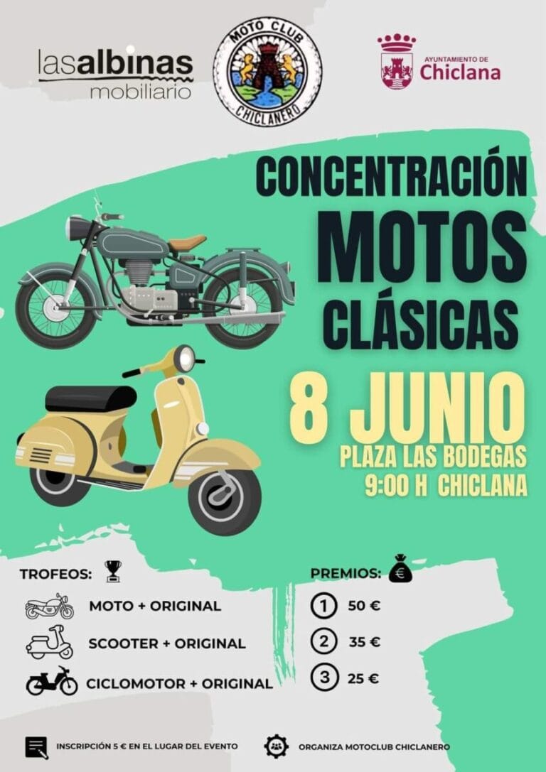 Concentracion de motos clasicas en Chiclana de la Frontera 768x1087