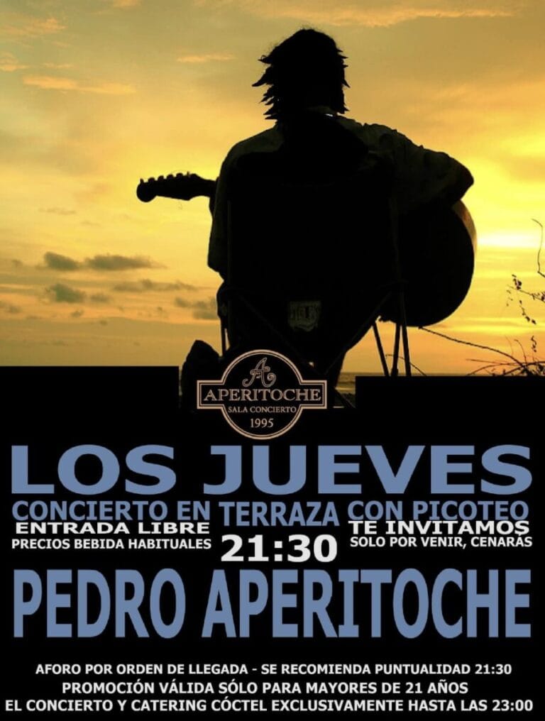 Concierto y picoteo gratis en la terraza de Aperitoche Las Rozas 768x1016