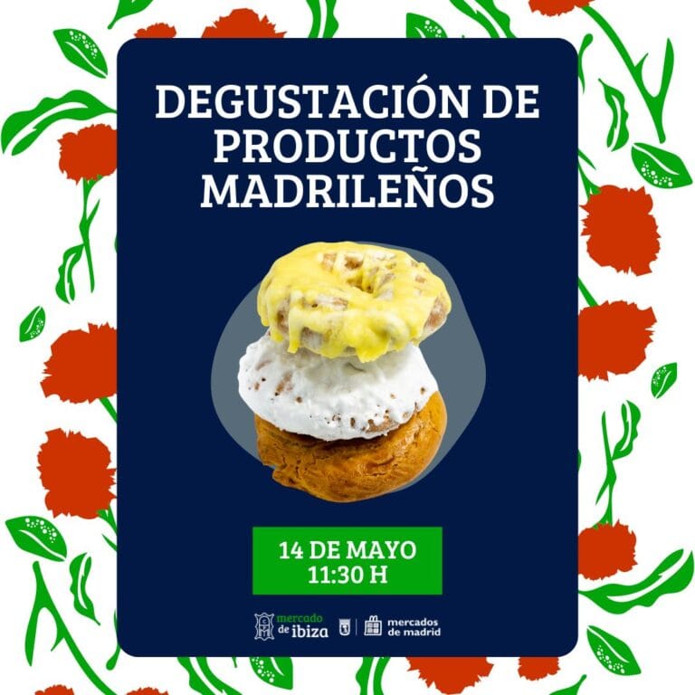 Degustacion de productos madrilenos en el Mercado Municipal de Ibiza San Isidro 2024 768x768