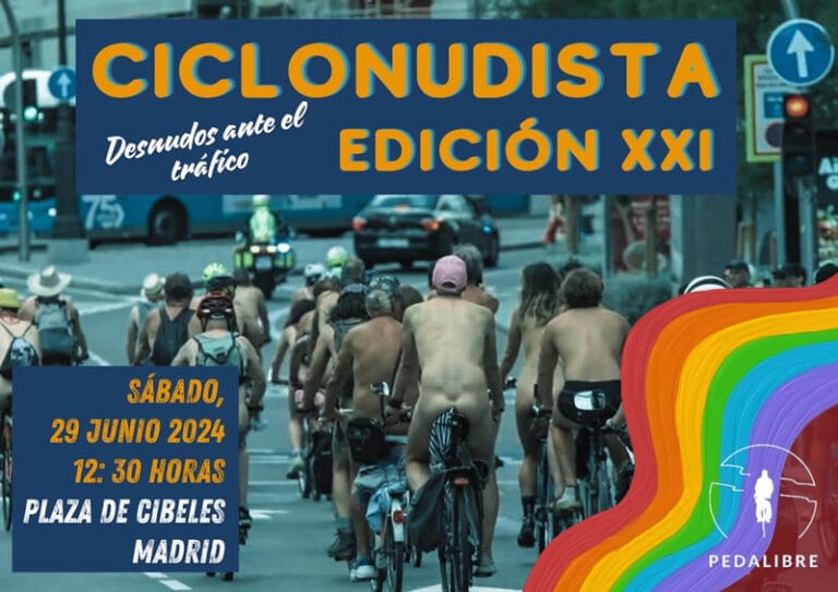 Marcha Ciclonudista Madrid 2024 768x543