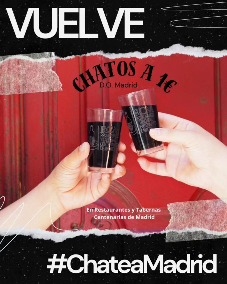 ChateaMadrid Chatos de vino a 1E con regalo en Tabernas centenarias de Madrid 3 768x960