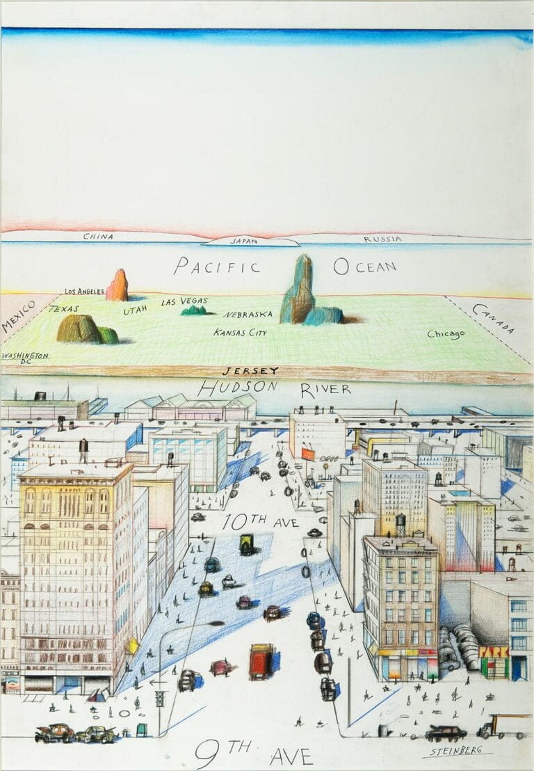Exposicion Saul Steinberg artista en Fundacion Juan March 768x1108