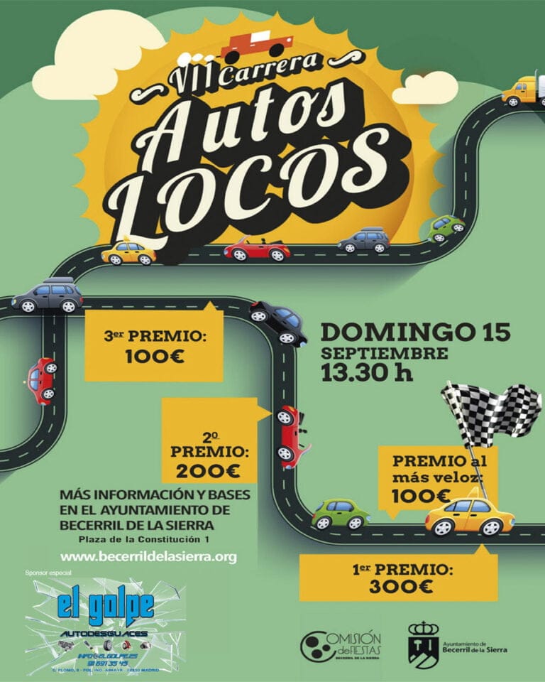 Carrera de autos locos en Becerril de la Sierra 768x960