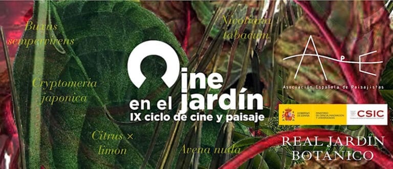 Cine en el Jardin Ciclo de proyecciones en Real Jardin Botanico Madrid 2024 3 768x330