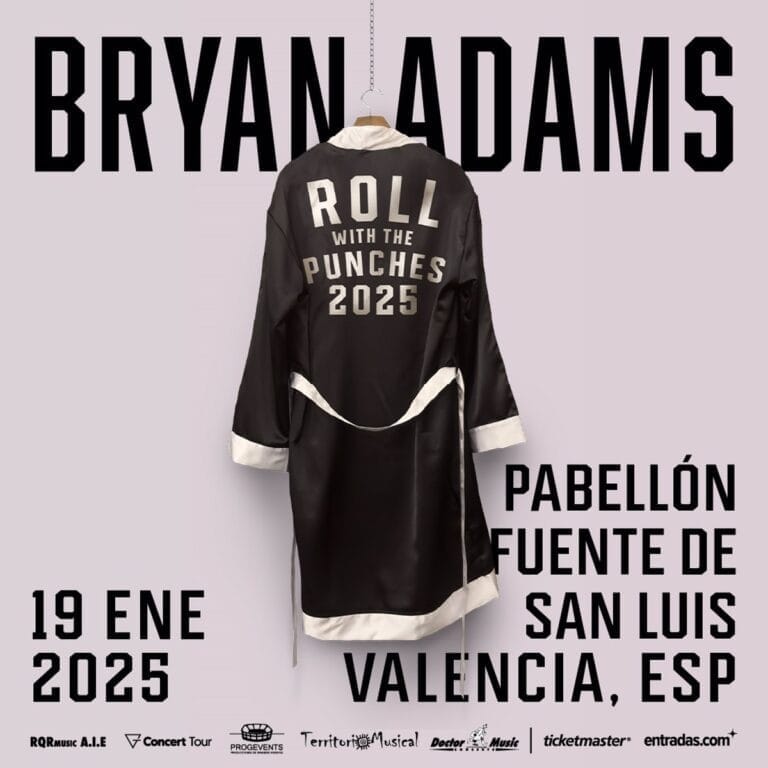 Concierto de Bryan Adams Roll With The Punches en Valencia 768x768