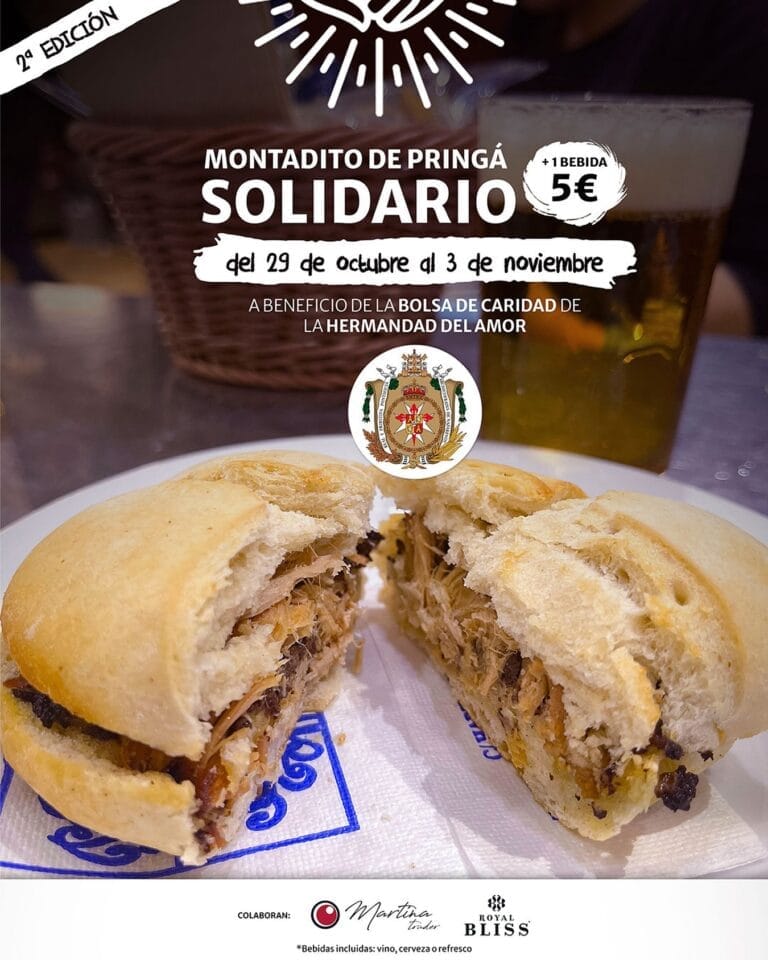 Montadito de pringa solidario en Bodeguita Romero 768x960