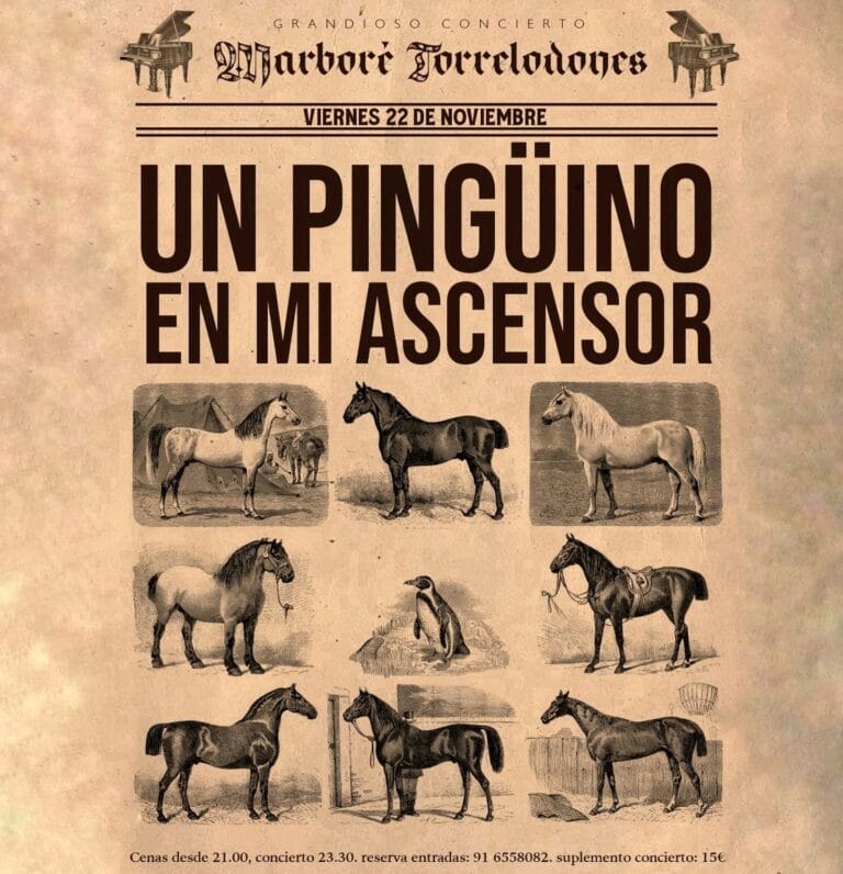 Concierto de Un pinguino en mi ascensor en Marbore Torrelodones 768x796