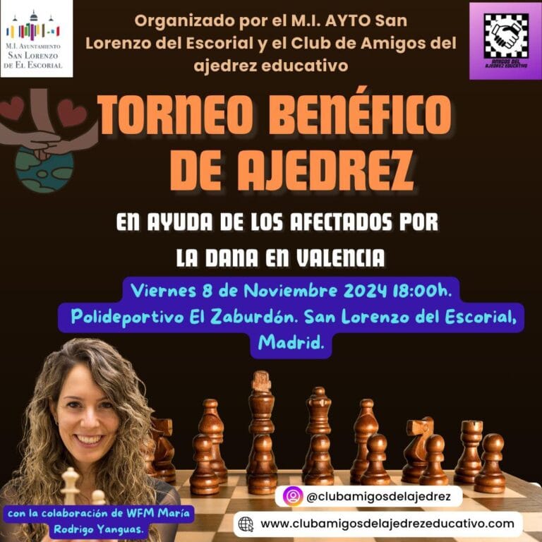Torneo benefico de ajedrez en San Lorenzo de El Escorial 768x768