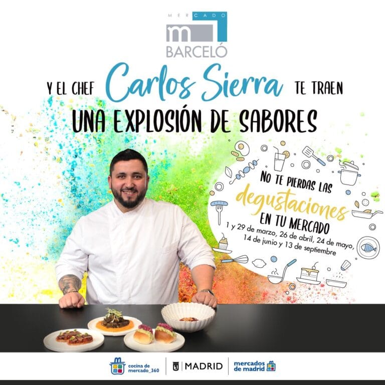 Degustaciones con el Chef Carlos Sierra en el Mercado de Barcelo 768x768