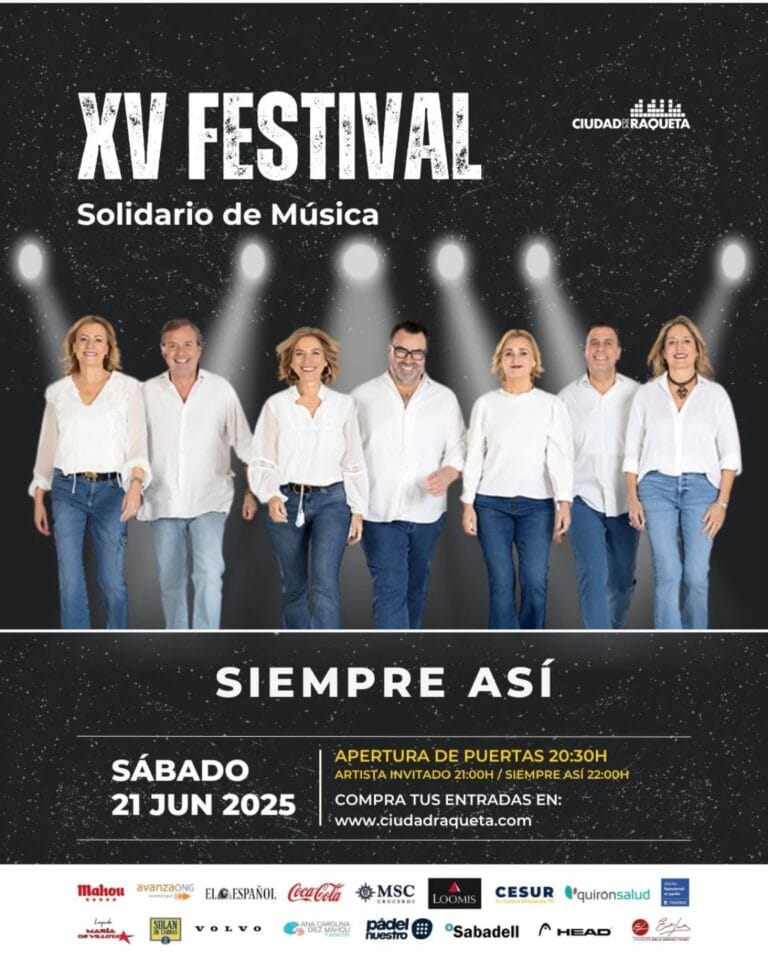 Concierto Siempre Asi Festival Solidario de Musica Ciudad de la Raqueta 2025 768x960