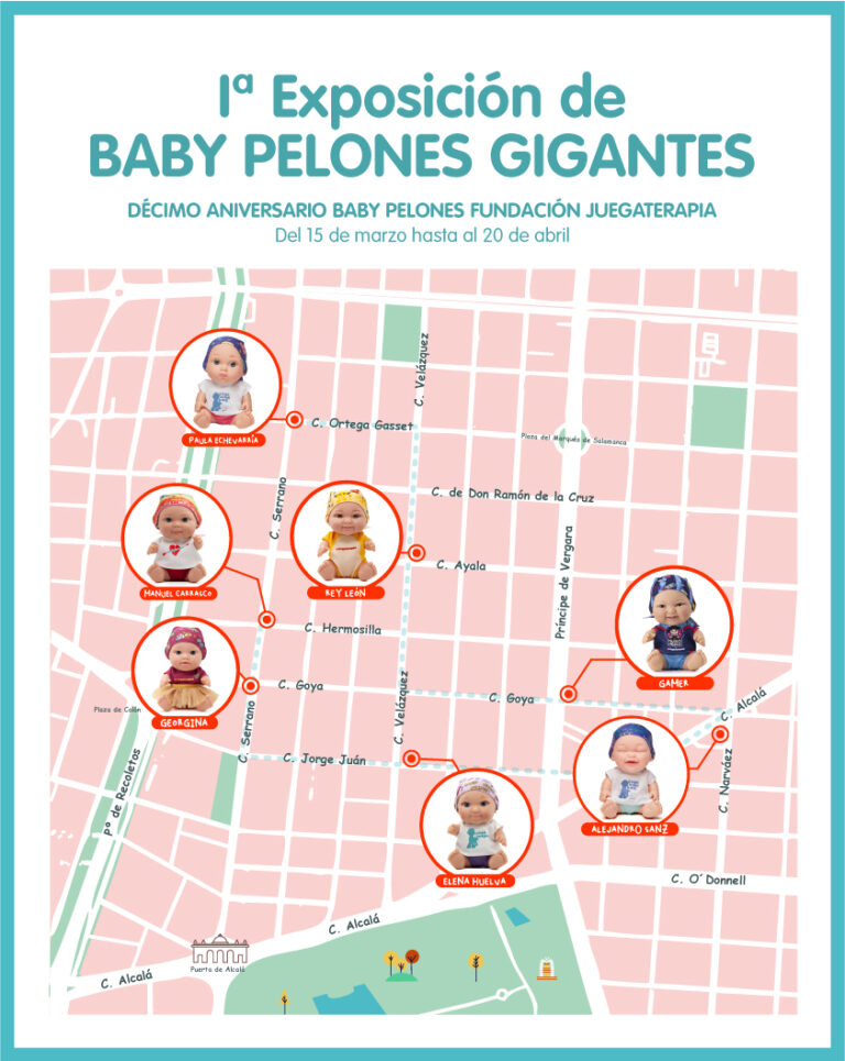 Exposicion de Baby Pelones gigantes en las Calles de Madrid 768x965