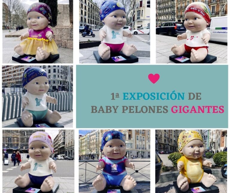 Exposicion de Baby Pelones gigantes en las calles de Madrid 2 768x644