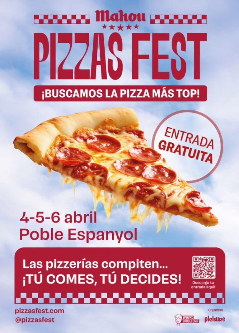 Pizzas Fest Mahou en Poble Espanyol 768x1069