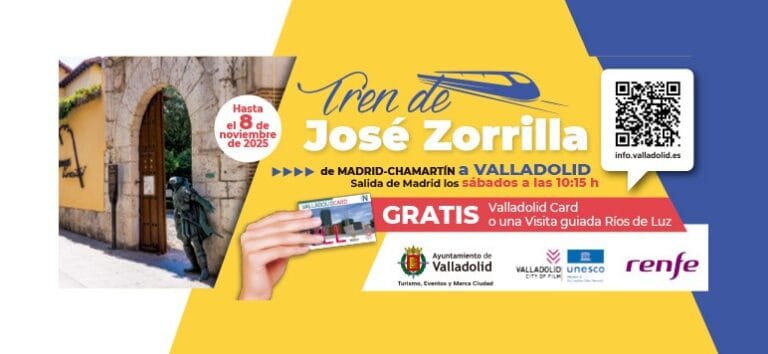 Tren de Zorrilla Visita Valladolid y dejate guiar por Jose Zorrilla 768x354