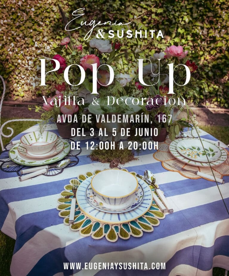 Mercadillo Pop up de ceramica vajillas y decoracion de Eugenia Sushita en Madrid 1 768x924