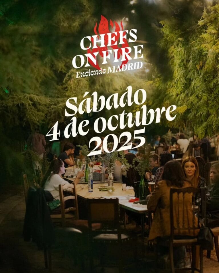 Chefs On Fire Madrid 2025 Festival de Gastronomia Brasas y Musica en El Real Jardin Botanico 768x960