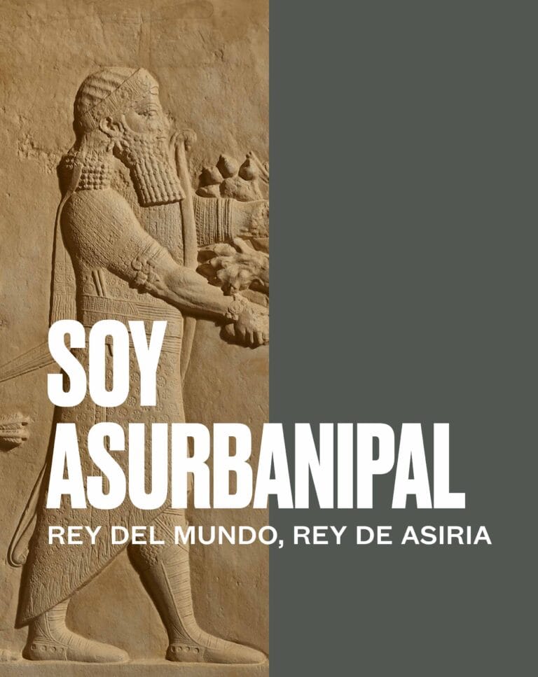 Exposicion Soy Asurbanipal rey del mundo rey de Asiria en CaixaForum Madrid 768x967