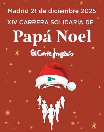 Carrera de Papa Noel Cruz Roja El Corte Ingles 2025