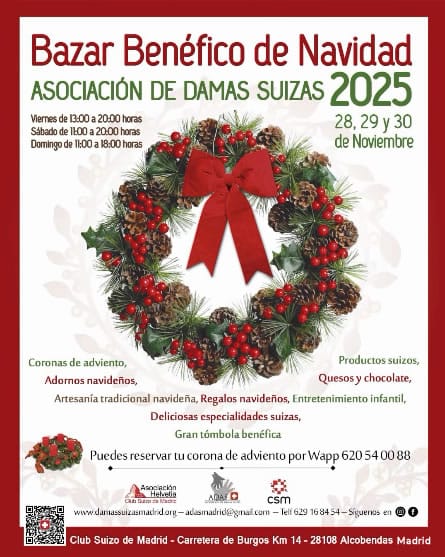Mercadillo Benefico Suizo de Navidad en Madrid