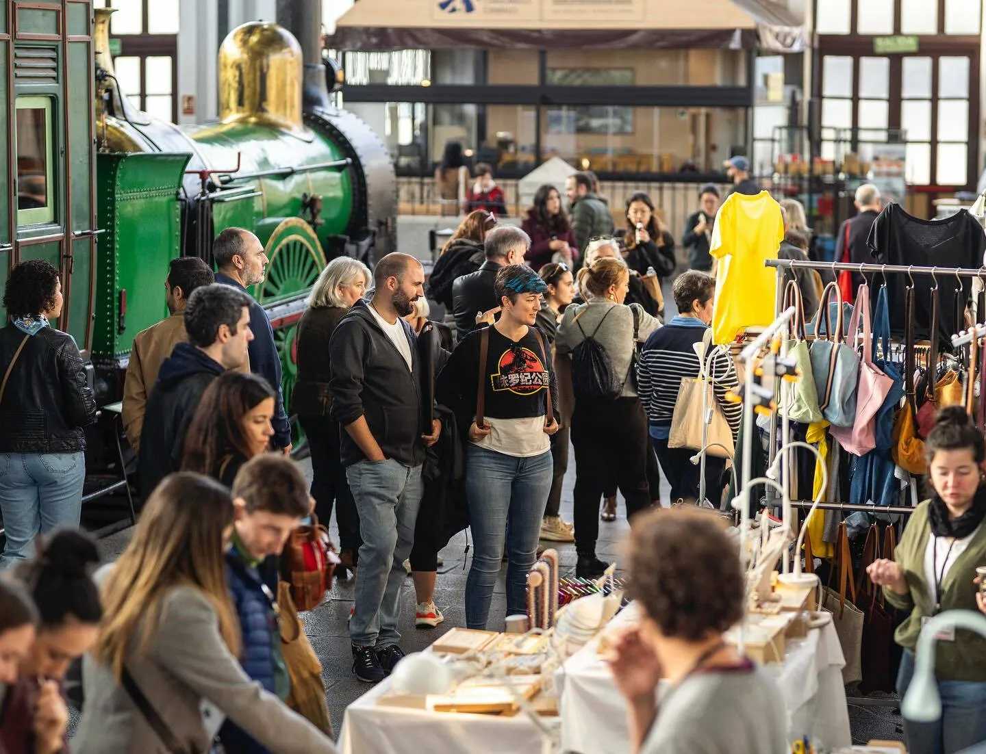 Brocante Mercadillo vintage en el Museo del Ferrocarril