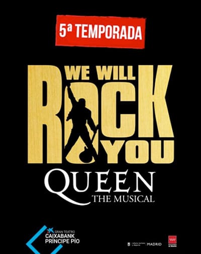 We Will Rock You el musical en Gran Teatro Caixabank Principe Pio Madrid