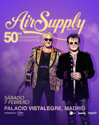 Concierto Air Supply 50th Anniversary Celebration en Madrid 1