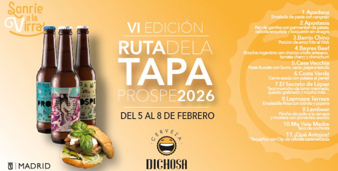 Ruta de la Tapa de Prospe 2026