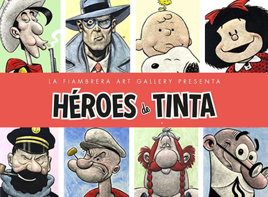 Exposicion Heroes de Tinta de Ricardo Martinez en La Fiambrera Art Gallery 4