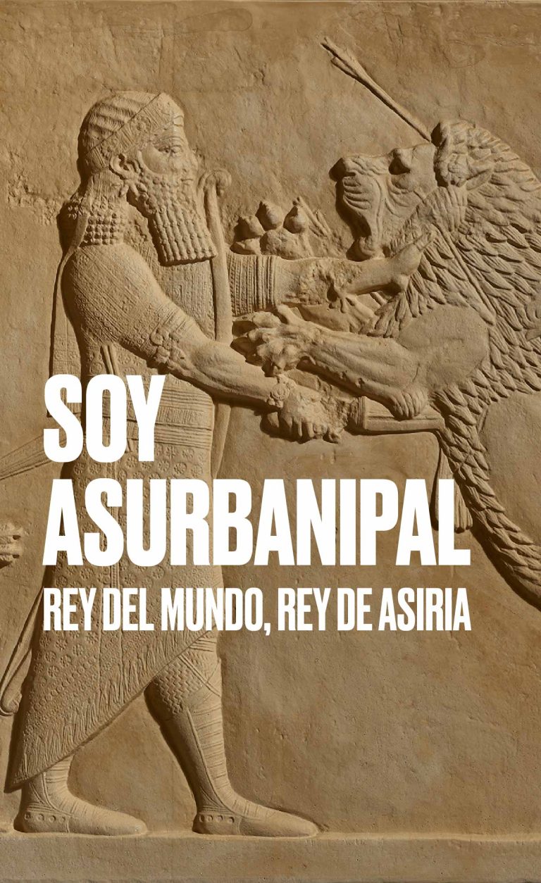 Exposicion Soy Asurbanipal rey del mundo rey de Asiria en CaixaForum Madrid 768x1254